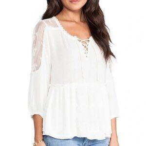 Free‎ People Romance Of The Rose Boho Top size small